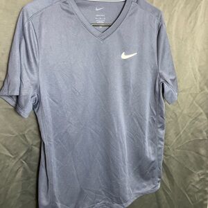 Nike Men's Gray V-Neck Tee